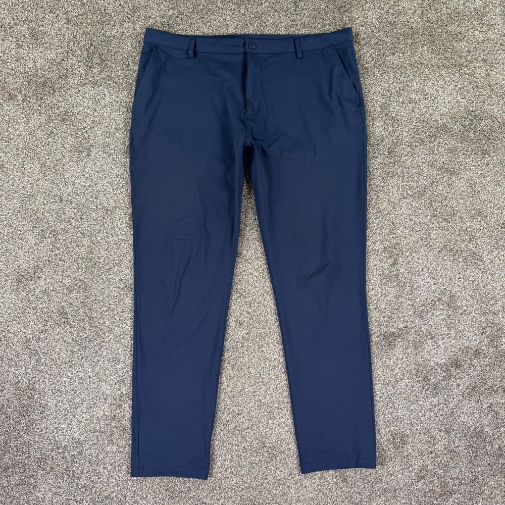 Rhone Commuter Slim Pants Mens 40 Navy Blue Performance Trousers Outdoors
